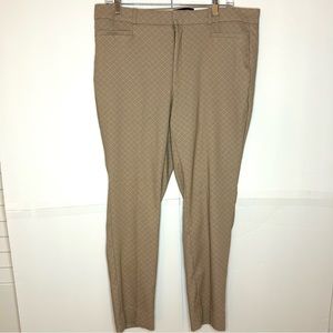 Banana Republic Factory pants Sloan curvy tan camel women’s size 12